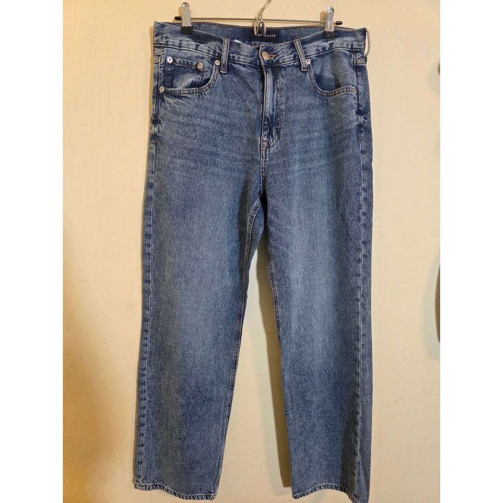 Aeropostale 90s Baggy Jeans Womens Medium Wash Blue Denim Relaxed Fit Size 10